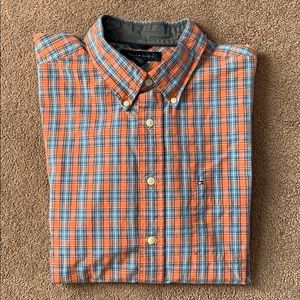 Tommy Hilfiger plaid check button down Long sleeve shirt XL